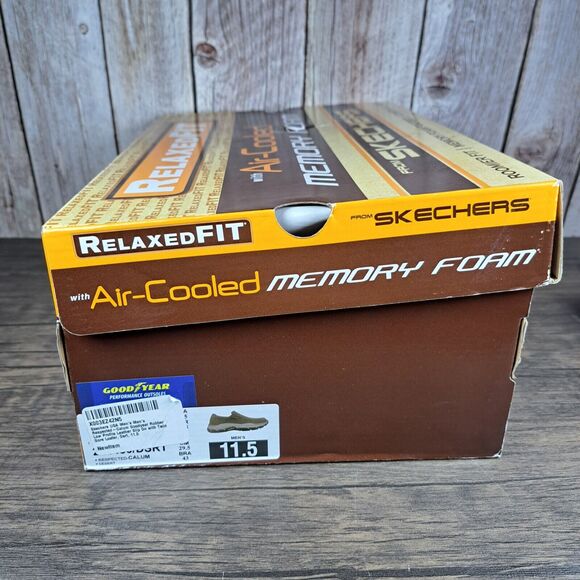 Skechers Respected Calum Goodyear Gore Slip On Loafer Men's Sz 11.5 Desert Brown - Picture 10 of 10